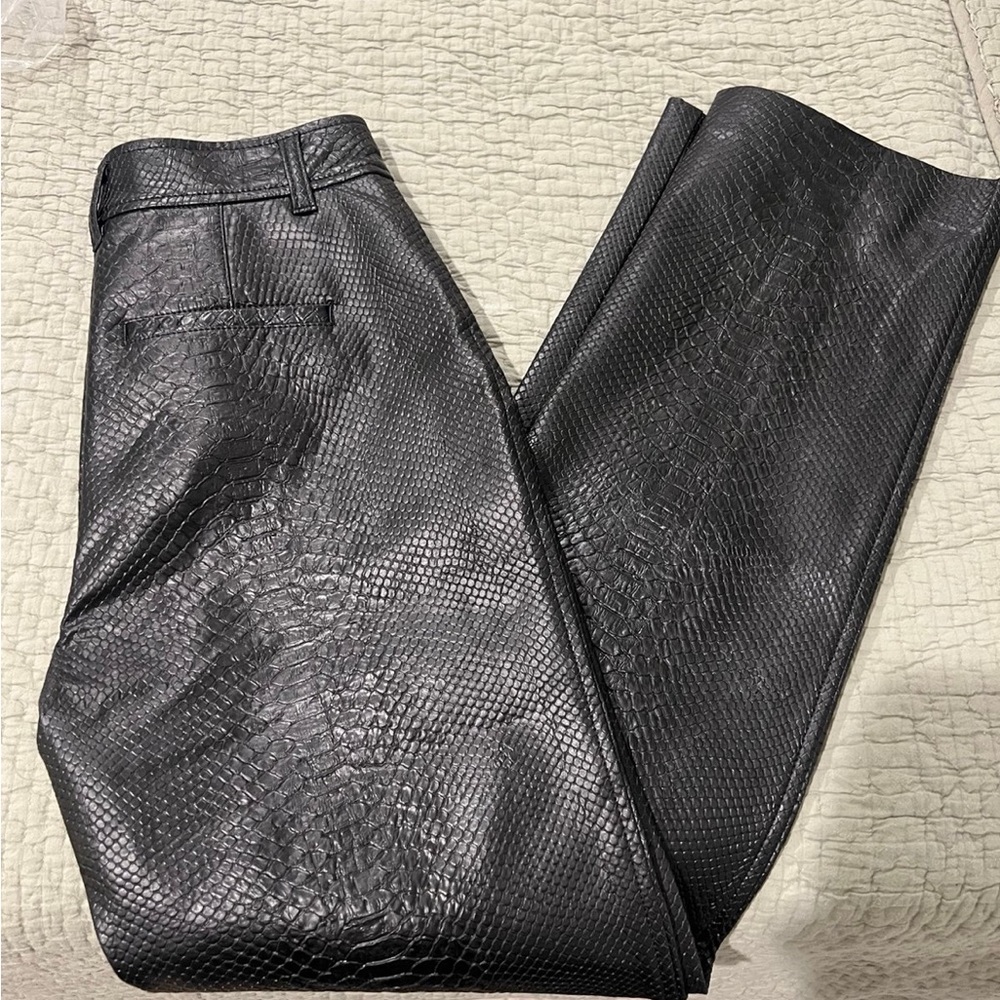 Aritzia Babaton command Leather Snake Pant NWOT